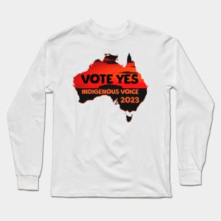 Vote YES to Indigenous Voice to Parliament Australia Long Sleeve T-Shirt